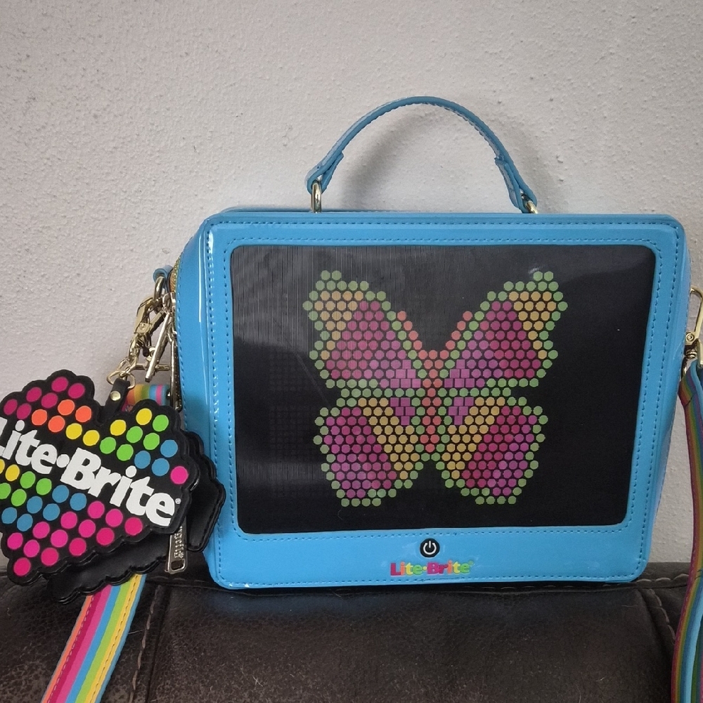 Loungefly Blue Mini Bag with Butterfly Design